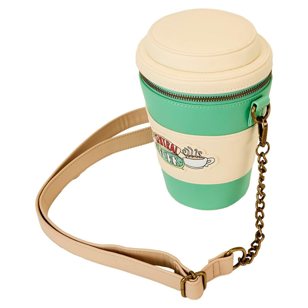 Loungefly Warner Brothers Friends Central Perk To-Go Coffee Cup Figural Scented Crossbody Bag
