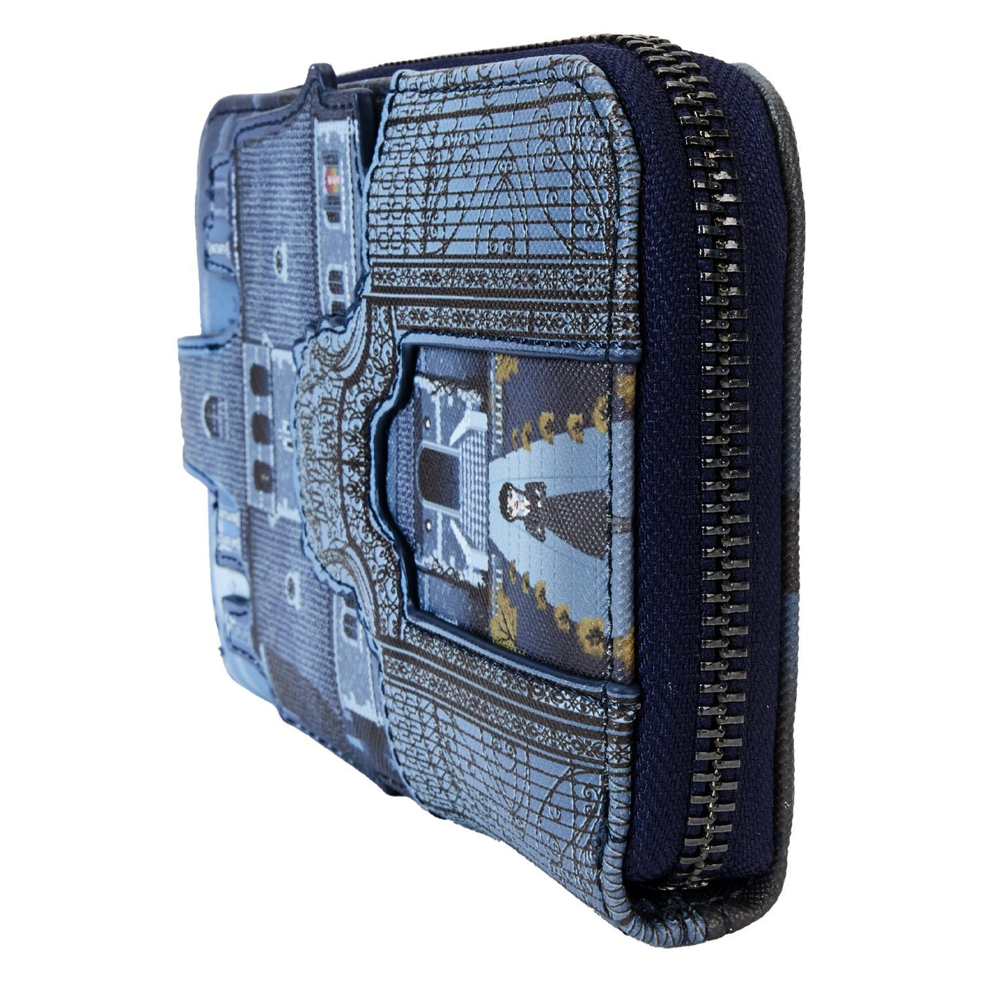 Loungefly MGM Wednesday Nevermore Academy Castle Zip Around Wallet