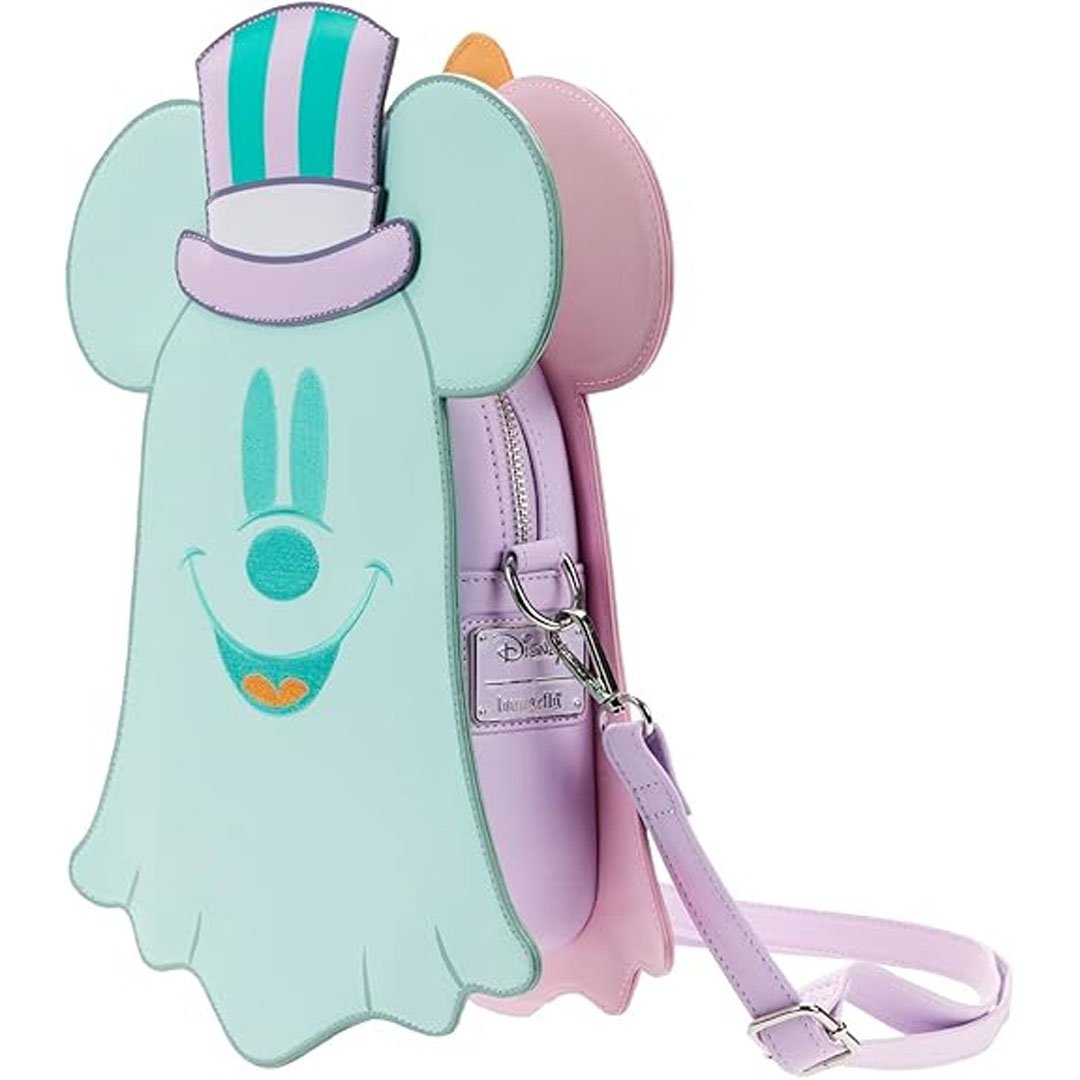 Loungefly Disney Pastel Ghost Minnie and Mickey Glow in the Dark Double Sided Crossbody