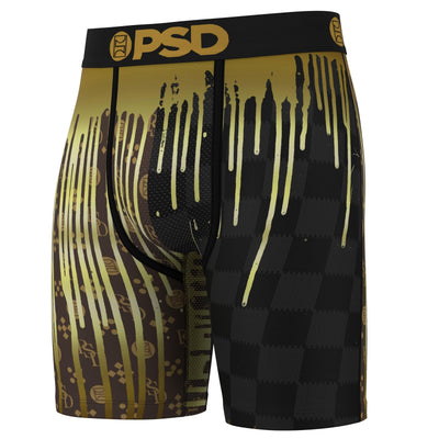 PSD Underwear Men's Emblem Lux Boxer Briefs 3-Pack - Black
