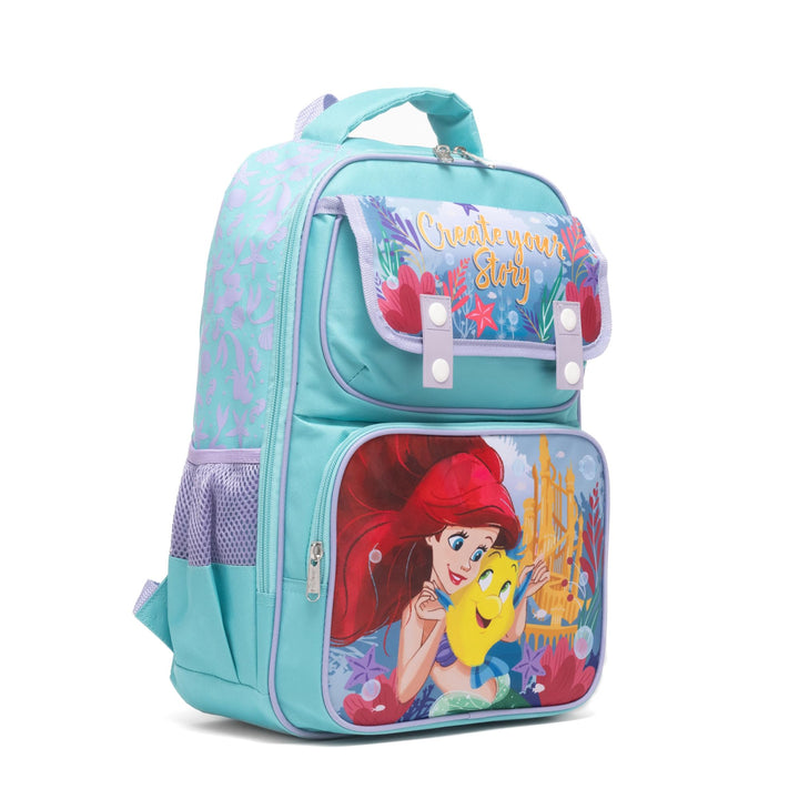 Ruz - The Little Mermiad Ariel Large School backpack with Padded Back and Adjustable Straps, Blue, A28235