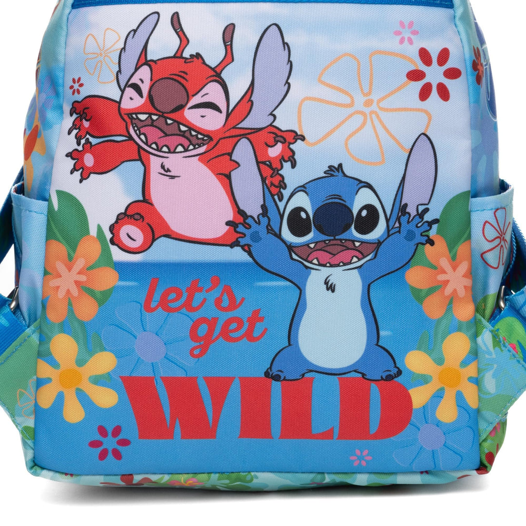 Wondapop Disney Stitch And Leroy 13" Deluxe Nylon Mini Backapck