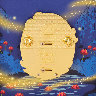 Loungefly Disney The Princess And The Frog 15th Anniversary Tiana & Naveen Glow 3" Collector Box Sliding Pin