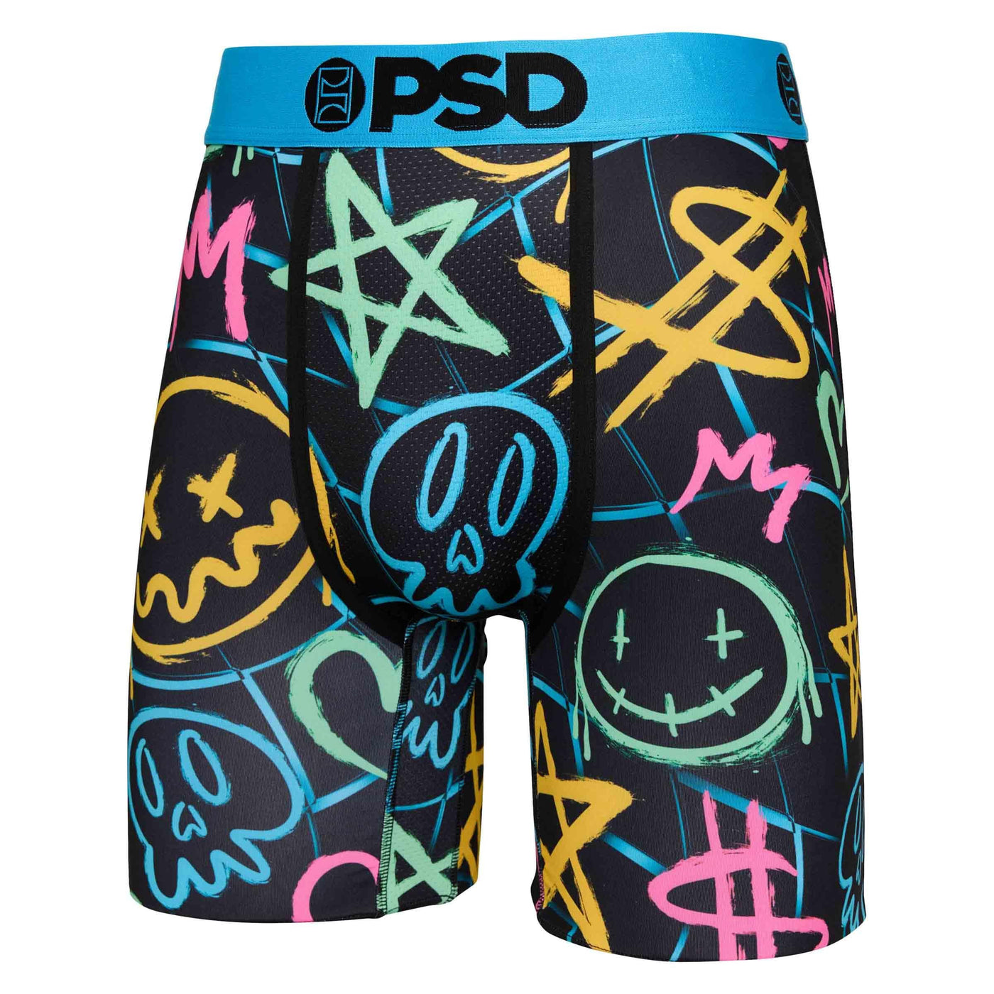 PSD Underwear Men's Smile Gang Boxer Briefs 3-Pack - graffiti