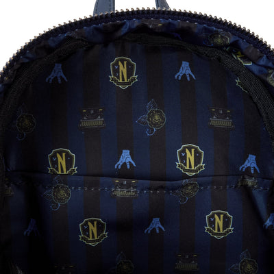 Loungefly MGM Wednesday Nevermore Academy Castle Glow Mini Backpack