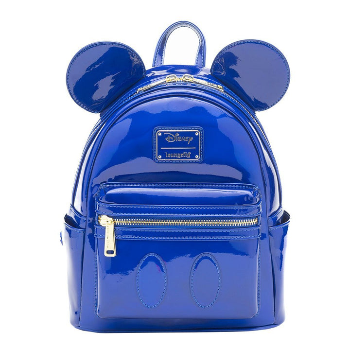 Loungefly Disney Mickey Mouse Holographic Series Mini Backpack: Sapphire - 707 Street Exclusive