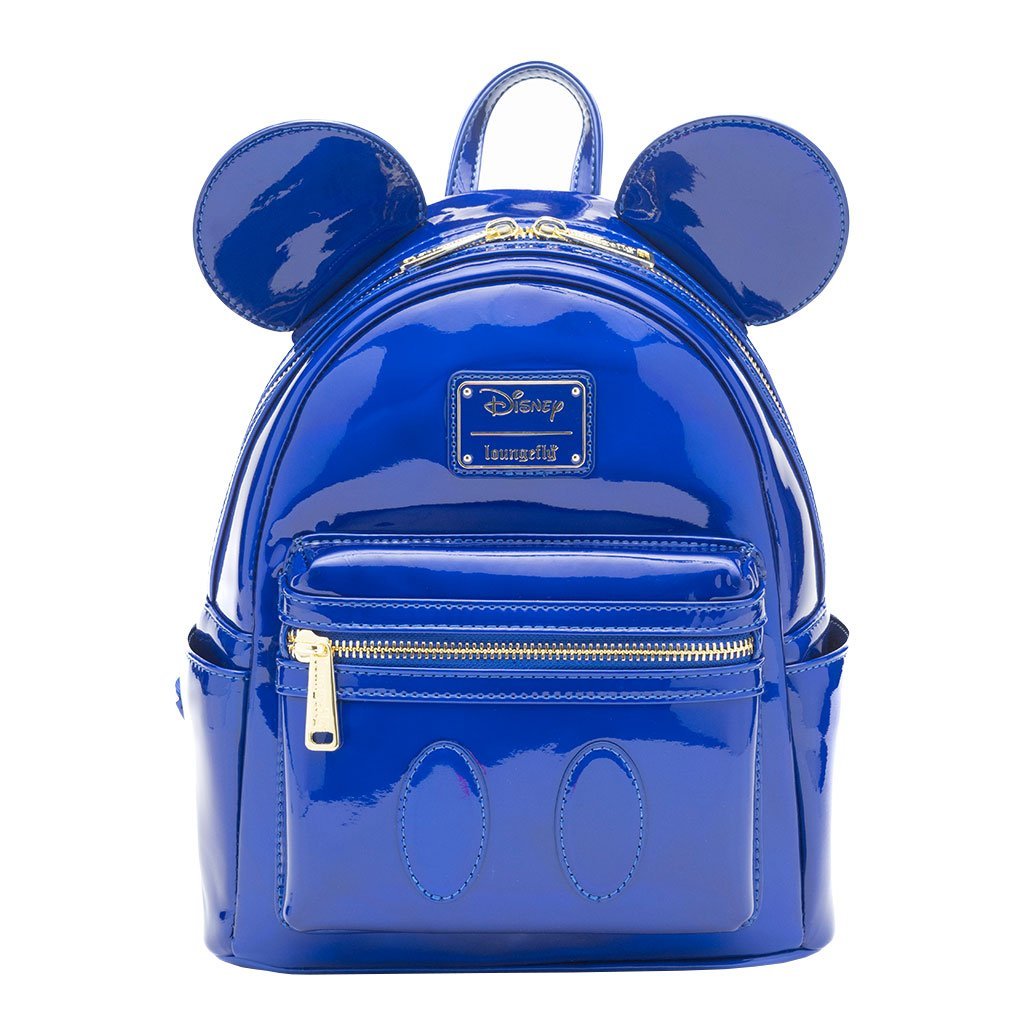 Loungefly Disney Mickey Mouse Holographic Series Mini Backpack: Sapphire - 707 Street Exclusive