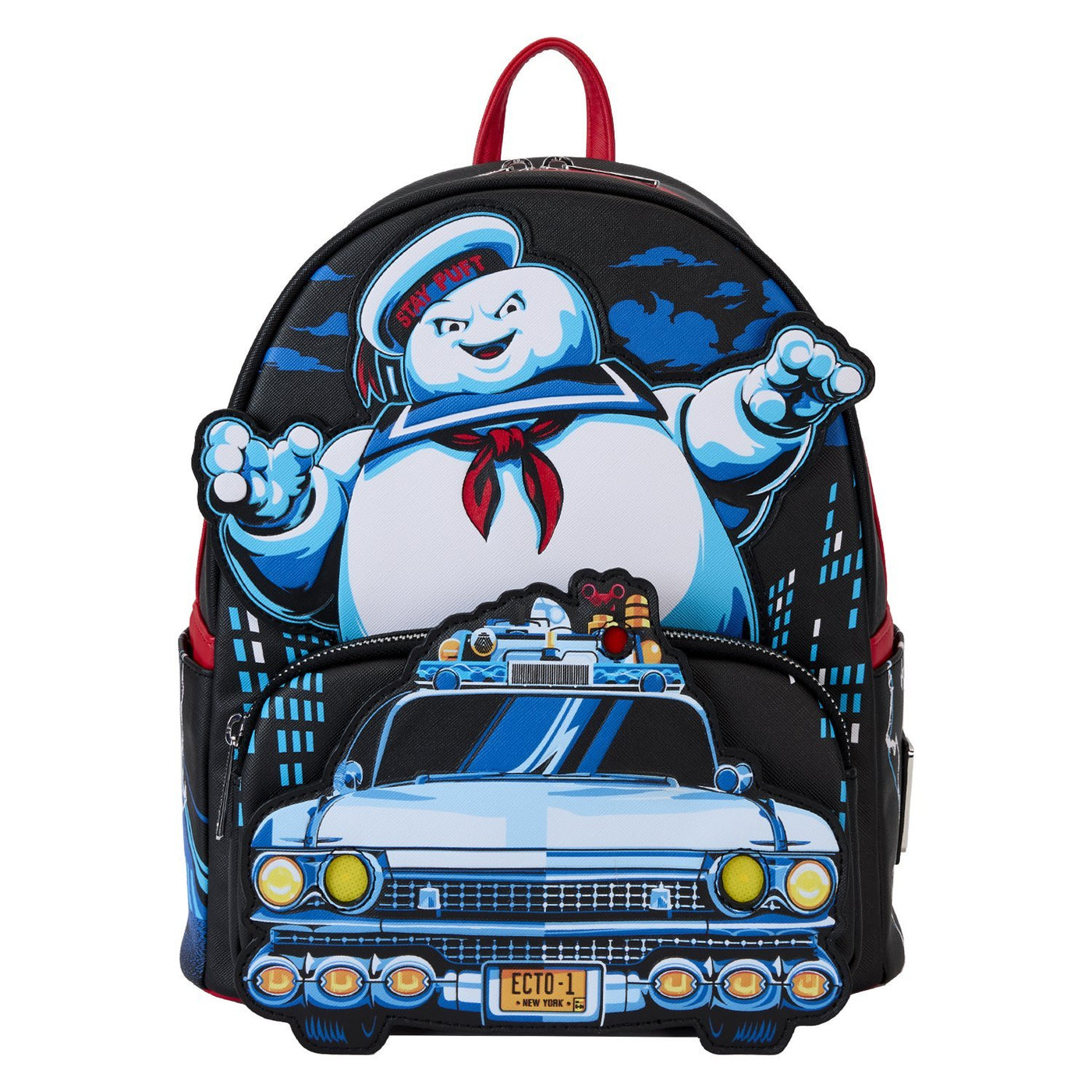 Loungefly Sony Ghostbusters Stay Puft Ecto-1 Light Up Mini Backpack