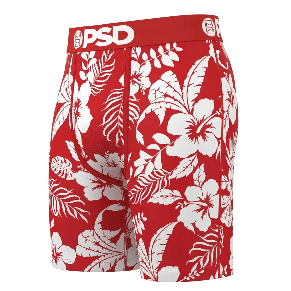 PSD Underwear Men's Island Time Boxer Briefs 3-Pack - Red