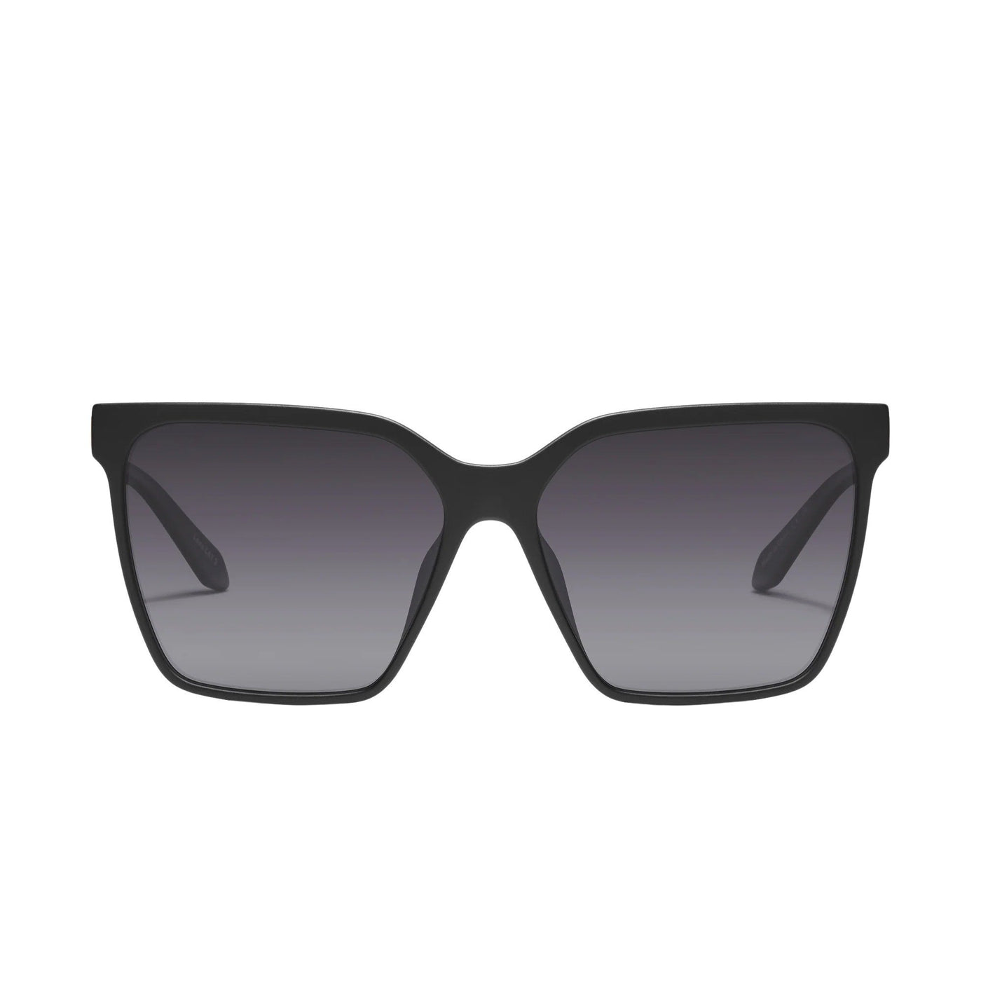 Quay Australia Women's Level Up Remixed Square Sunglasses - Black - Front