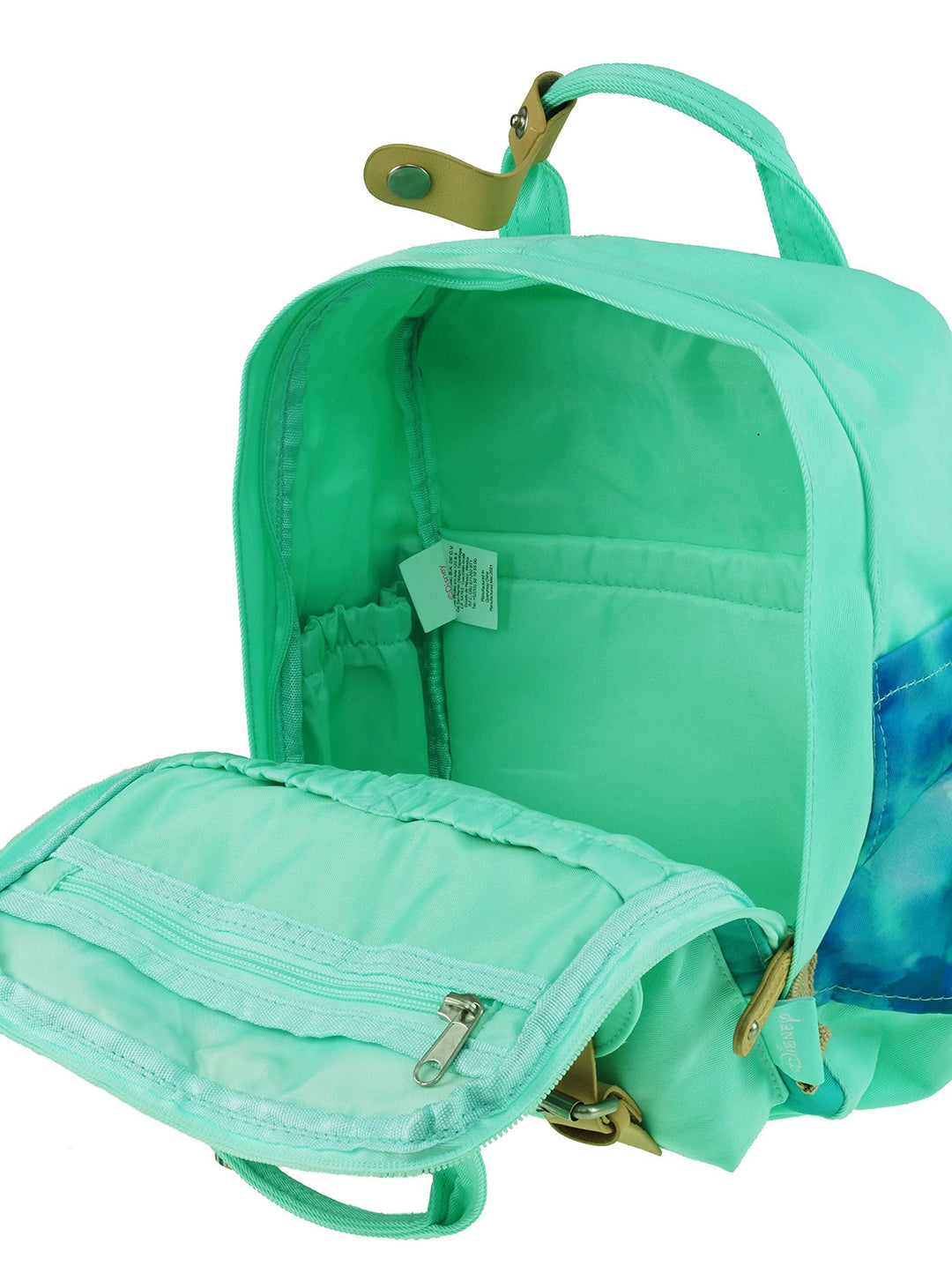 KBNL Disney Mulan 12" Nylon Mini Backpack - Inside