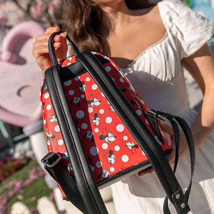 Loungefly Disney Minnie Mouse Polka Dot Red Mini Backpack - 707 Street Exclusive