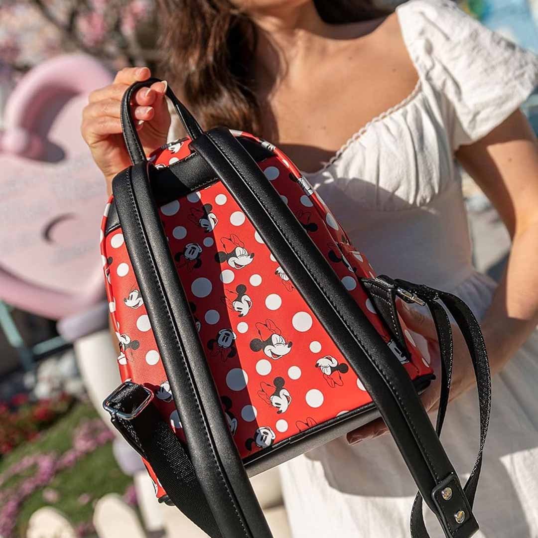 disney loungefly minnie mouse red mini backpack Loungefly Disney Minnie Mouse Polka Dot Red Mini Backpack