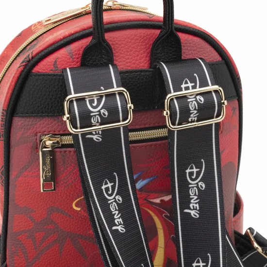 WondaPop Disney Mushu 11" Vegan Leather Mini Backpack - Straps