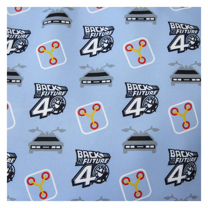Loungefly Universal Back To The Future 40th Anniversary All-Over Print Nylon Full-Size Backpack