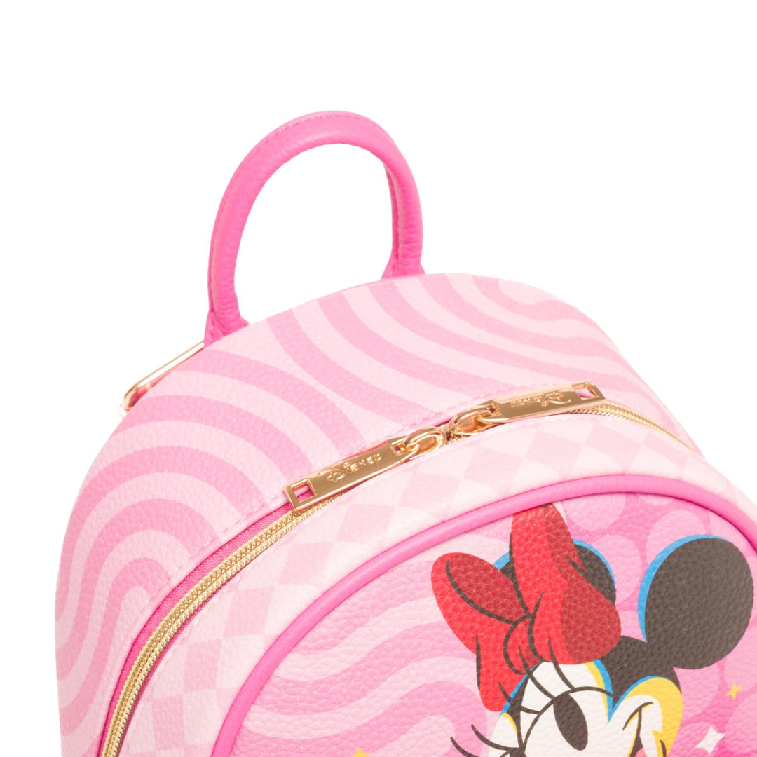 WondaPop Disney Minnie Mouse Glam Vibes 11" Vegan Leather Mini Backpack - Top