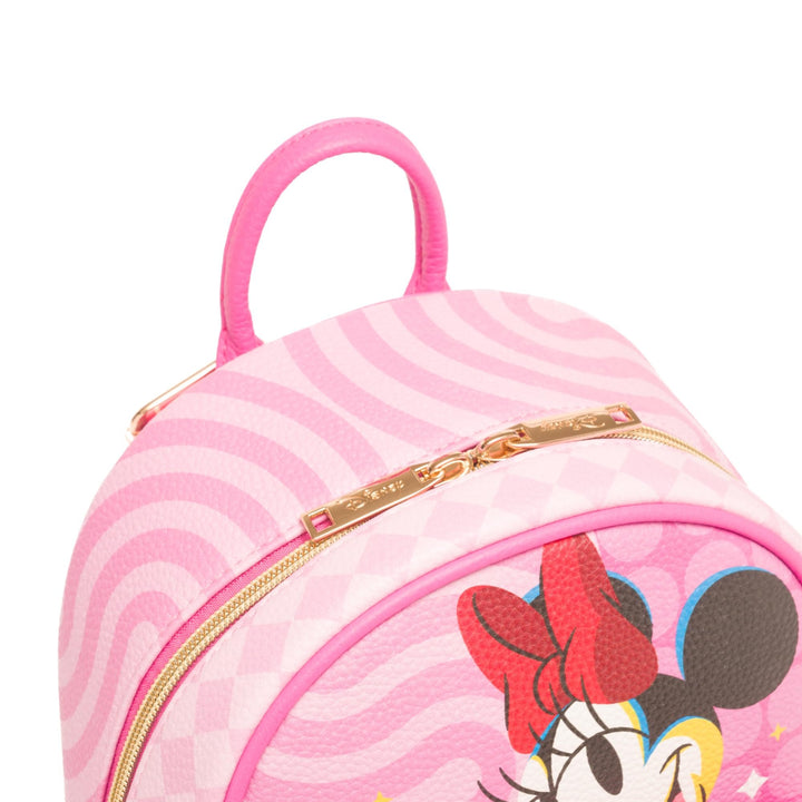 WondaPop Disney Minnie Mouse Glam Vibes 11" Vegan Leather Mini Backpack - Top