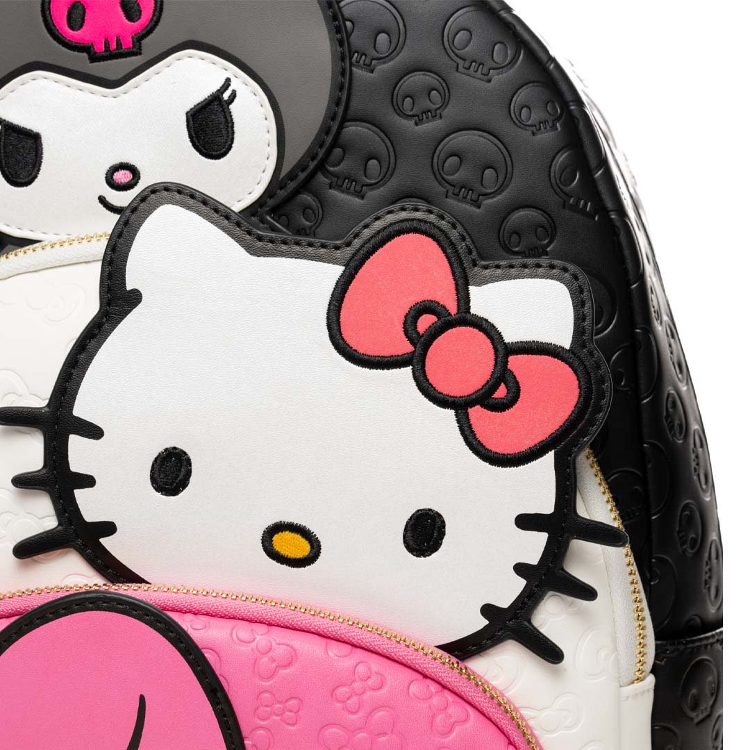 Loungefly Sanrio Kuromi, My Melody, and Hello Kitty Glow In The