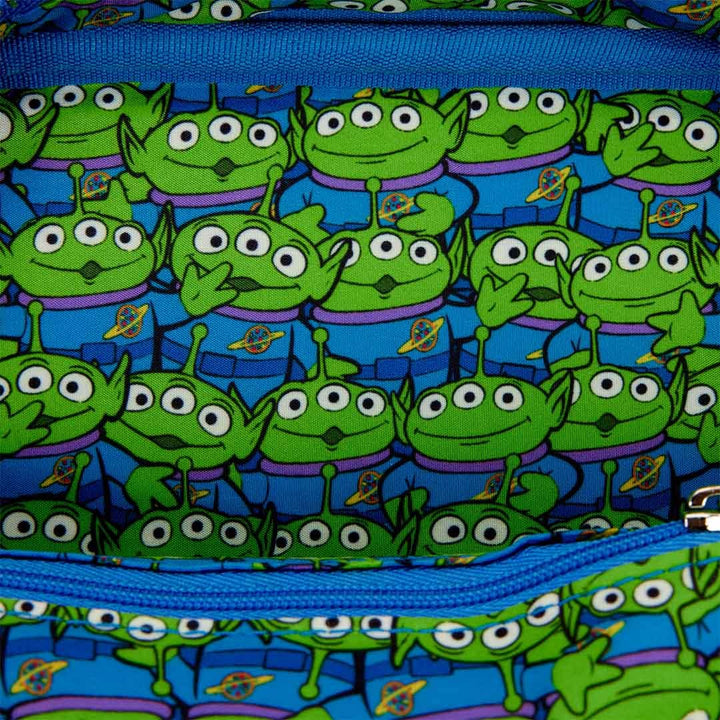 Loungefly Pixar Toy Story 30th Anniversary Aliens Crossbuddies Crossbody Bag