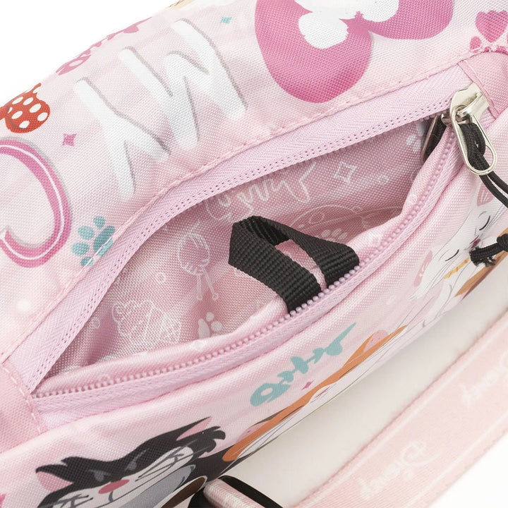 WondaPop Cats of Disney Packable Hip Pack/Crossbody - Zipper top