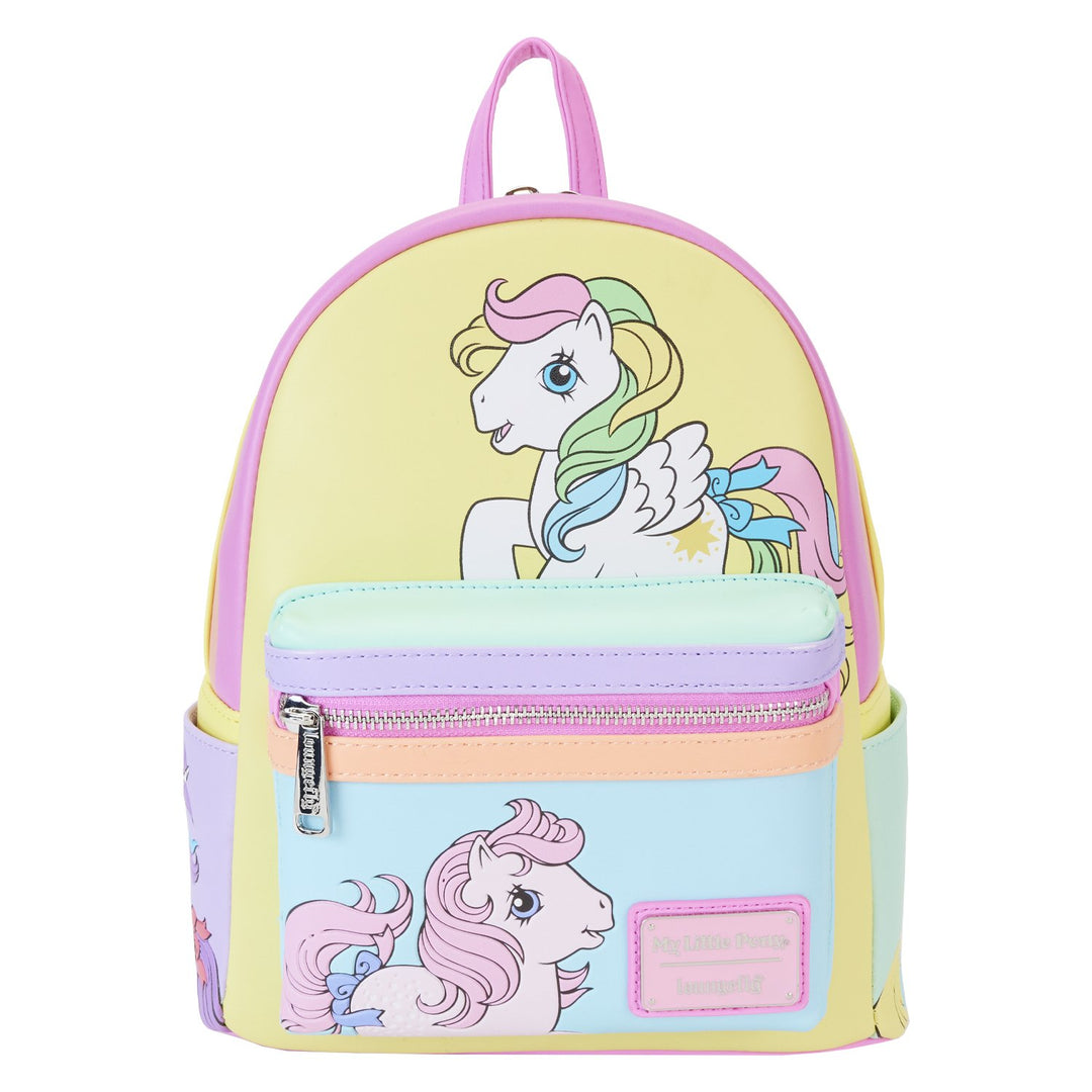 MLPBK0023 - Loungefly Hasbro My Little Pony Color Block Mini Backpack - Front