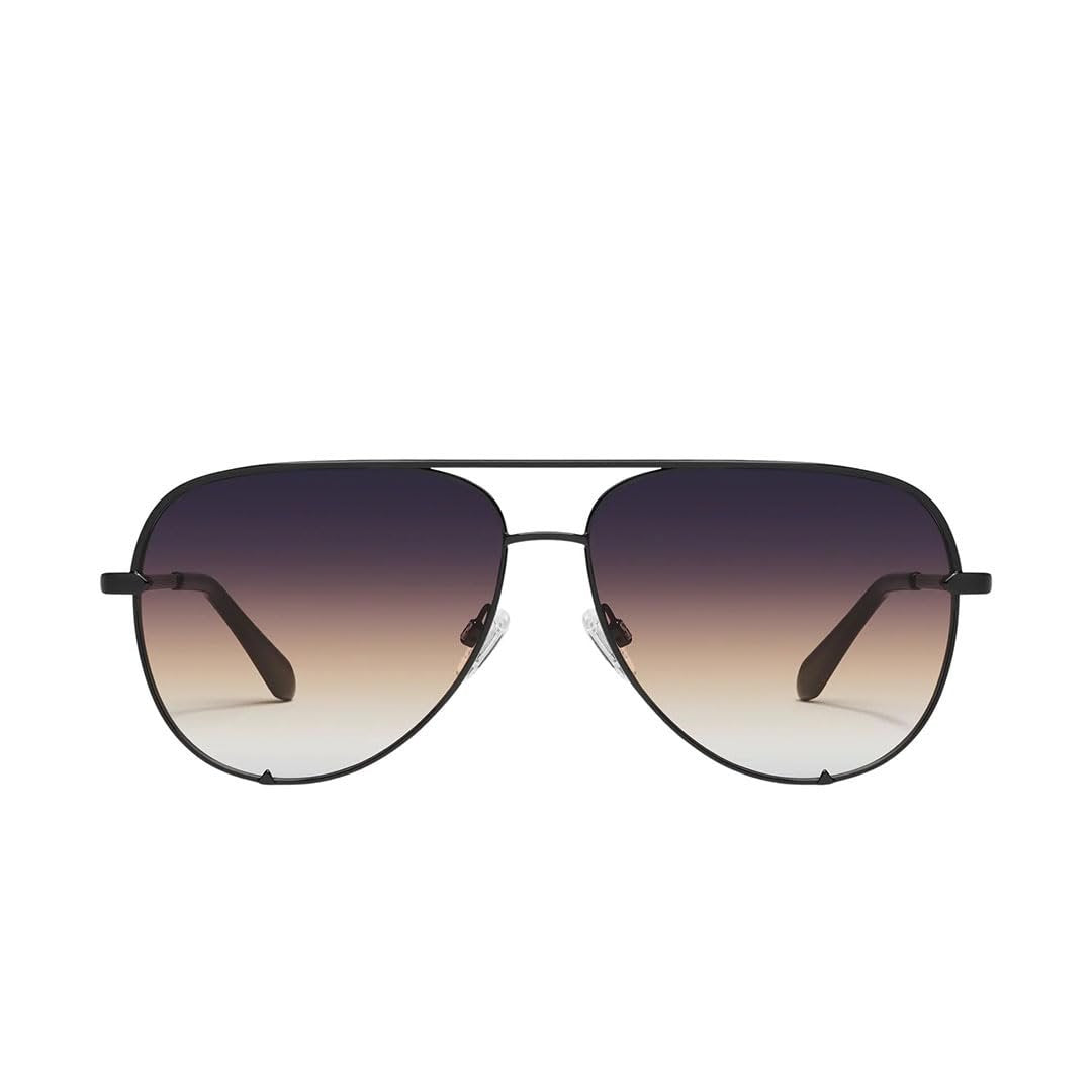 Quay Australia Unisex High Key Wire Frame Aviator Sunglasses