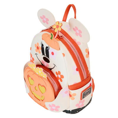 Loungefly Disney Minnie Mouse Halloween Mini Backpack top angle