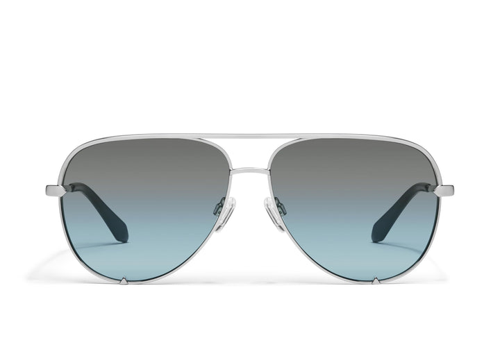 Quay Australia Unisex High Key Wire Frame Aviator Sunglasses