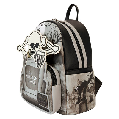 Loungefly Disney Skeleton Dance Mini Backpack - Angled