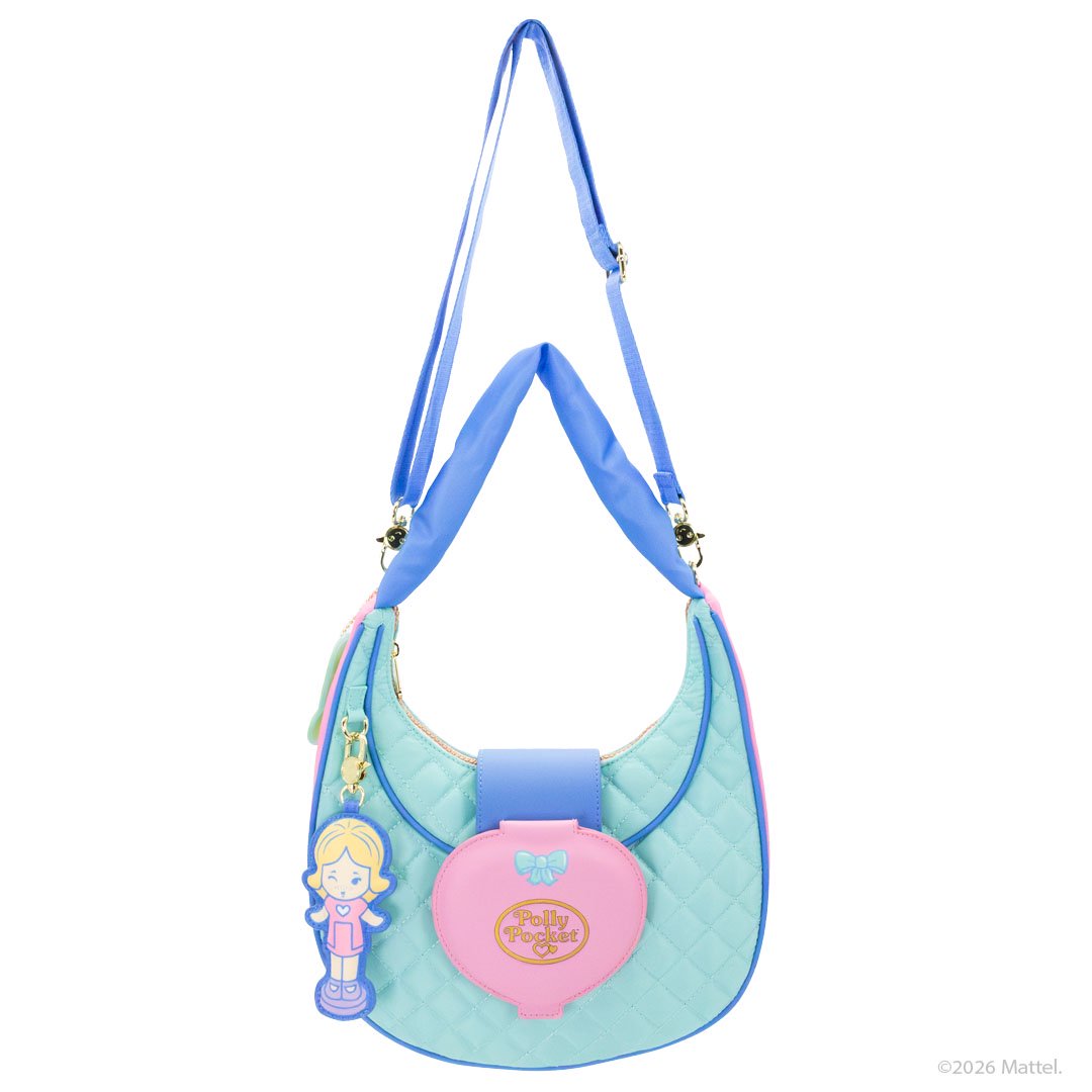 Whatever Makes You Happy Polly Pocket Quilted Compact Crescent Bag
