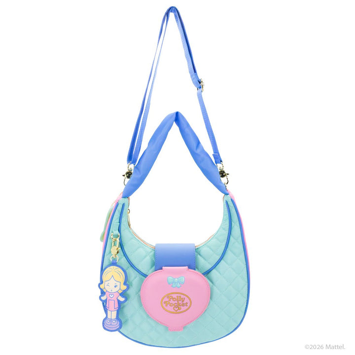 Whatever Makes You Happy Polly Pocket Quilted Compact Crescent Bag