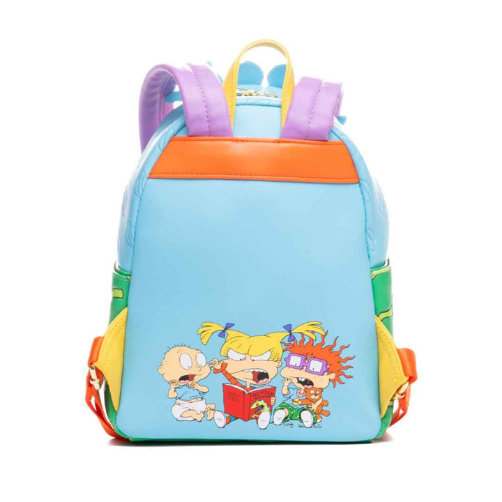 Loungefly Nickelodeon Rugrats Glow In The Dark Tommy, Chuckie, and Angelica Triple Pocket Mini Backpack - 707 Street Exclusive