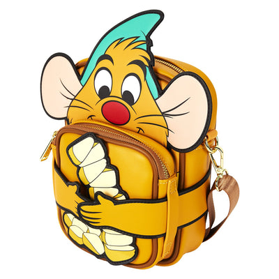 Loungefly Disney Cinderella 75th Anniversary Gus Gus Crossbuddies® Cosplay Crossbody Bag With Coin Bag