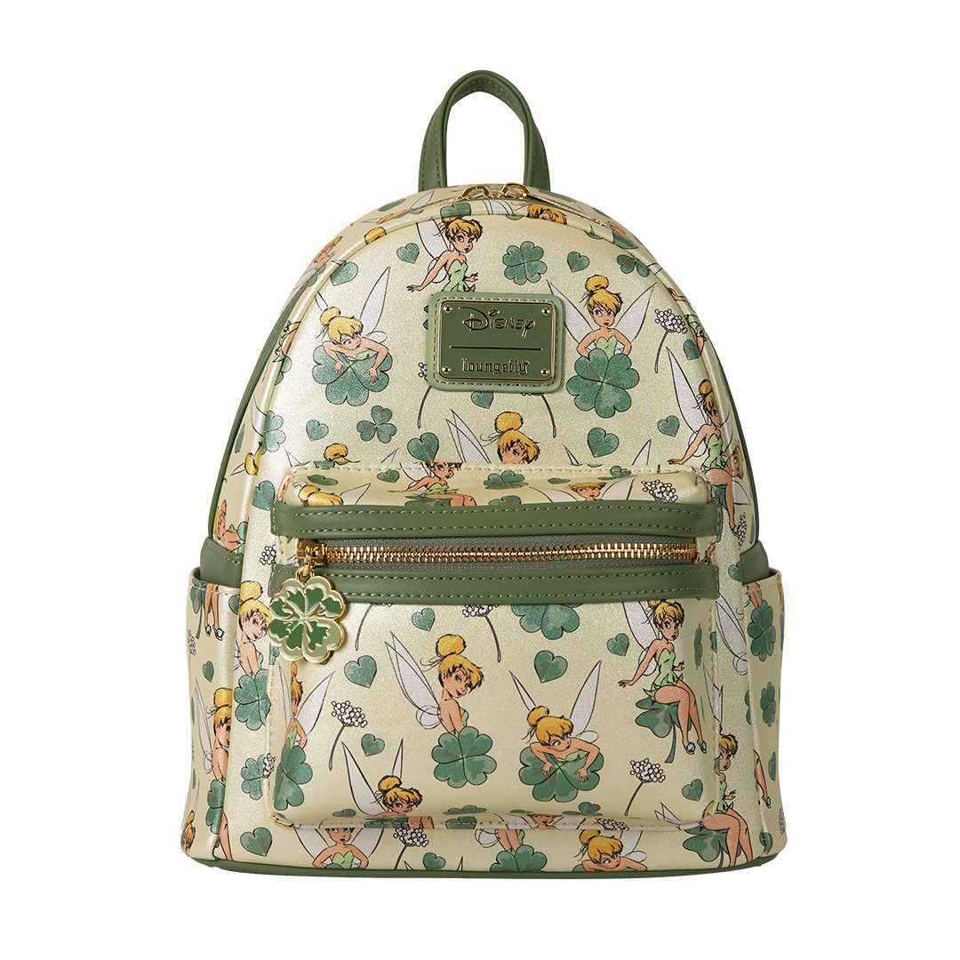 disney peter pan mini backpack Loungefly-Tinker Bell Four Leaf Clover Mini Backpack