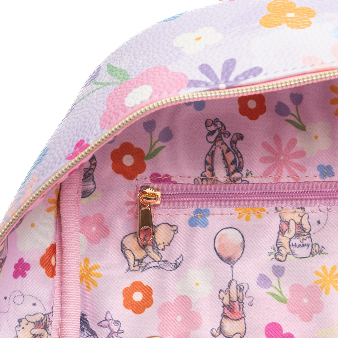Wondapop Disney Winnie the Pooh and Friends Tree House 11" Vegan Leather Fashion Mini Backpack