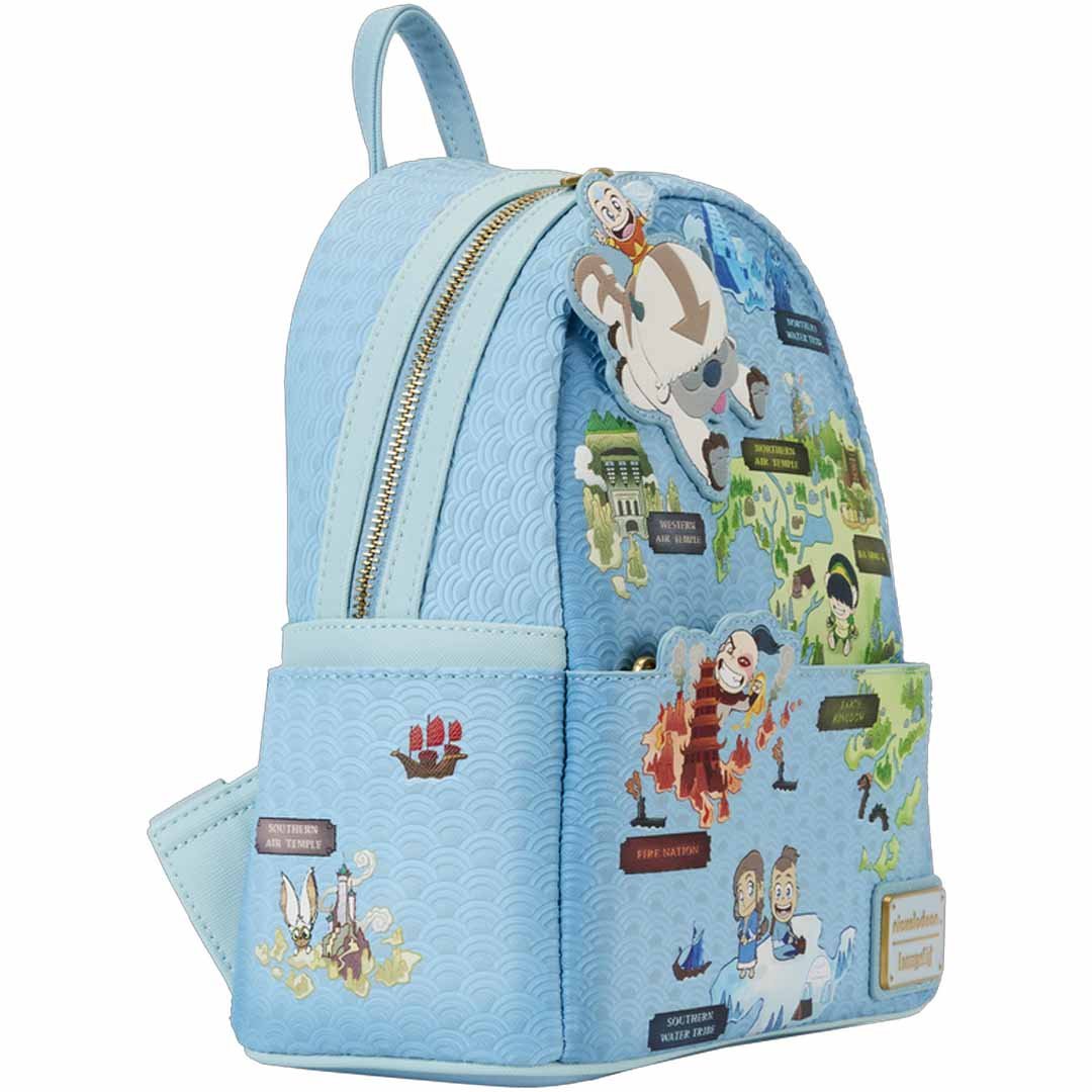 Loungefly Nickelodeon Avatar the Last Airbender Map Mini Backpack