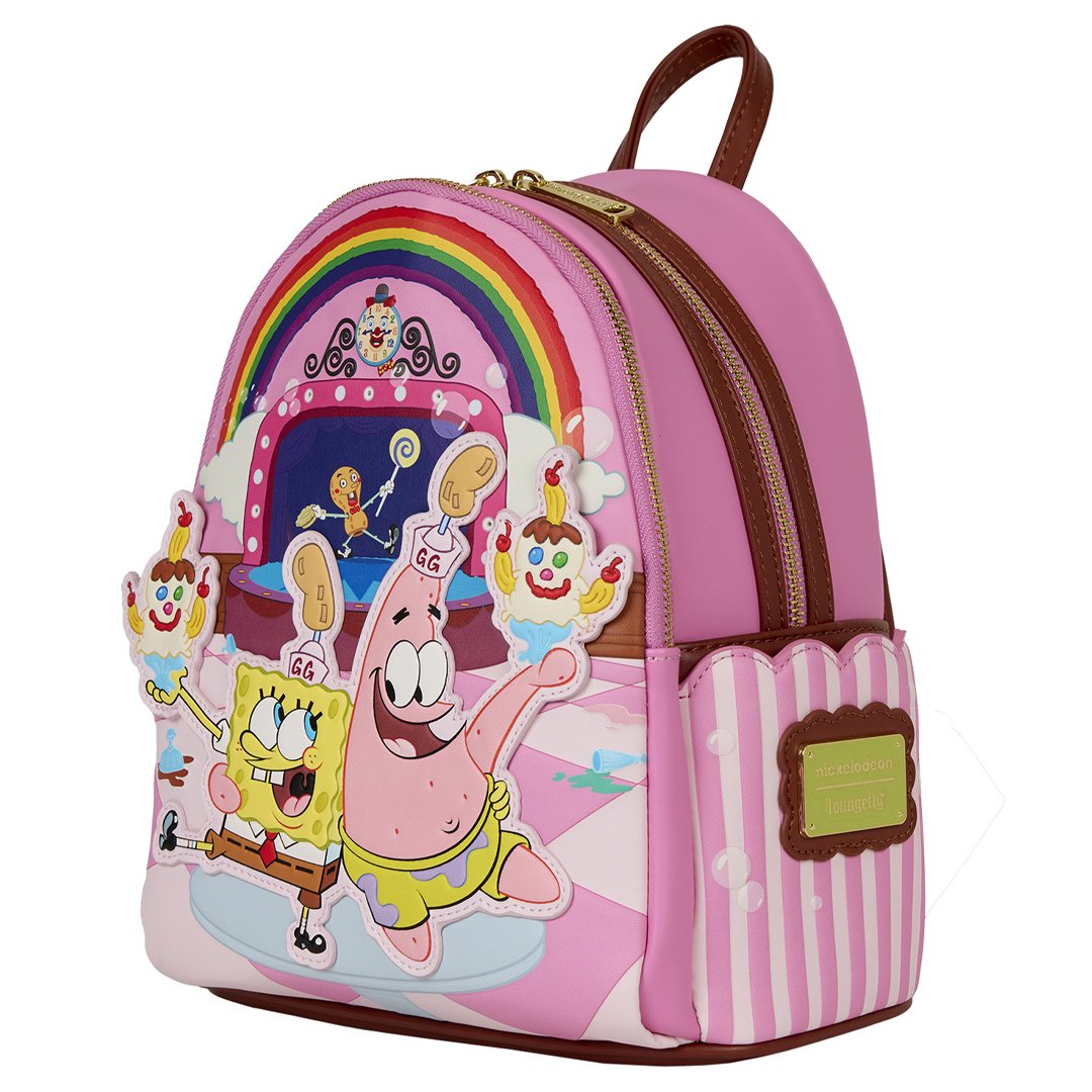 Loungefly Nickelodeon Spongebob Squarepants &amp; Patrick Star Goofy Goober Light Up Mini Backpack