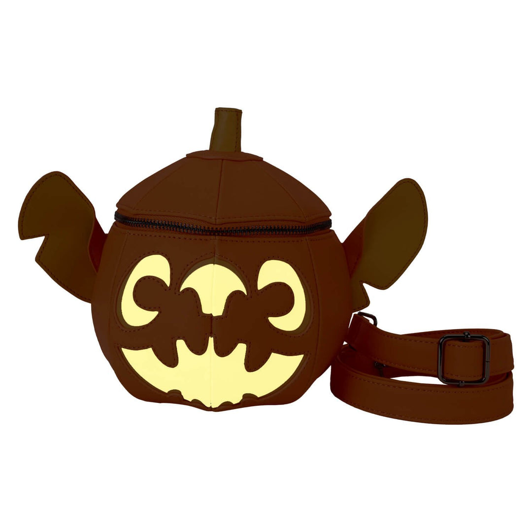 Loungefly Disney Lilo &amp; Stitch Stitch Figural Pumpkin Crossbody