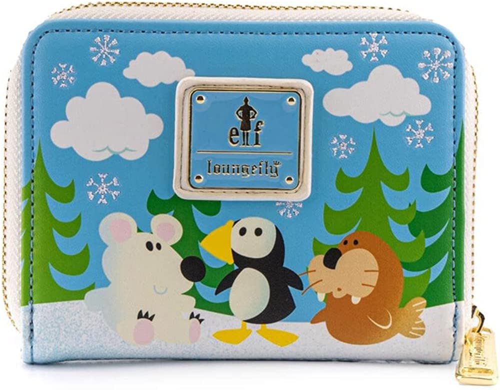 Loungefly Elf Buddy &amp; Friends Zip-Around Wallet
