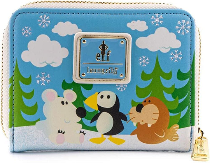 Loungefly Elf Buddy &amp; Friends Zip-Around Wallet