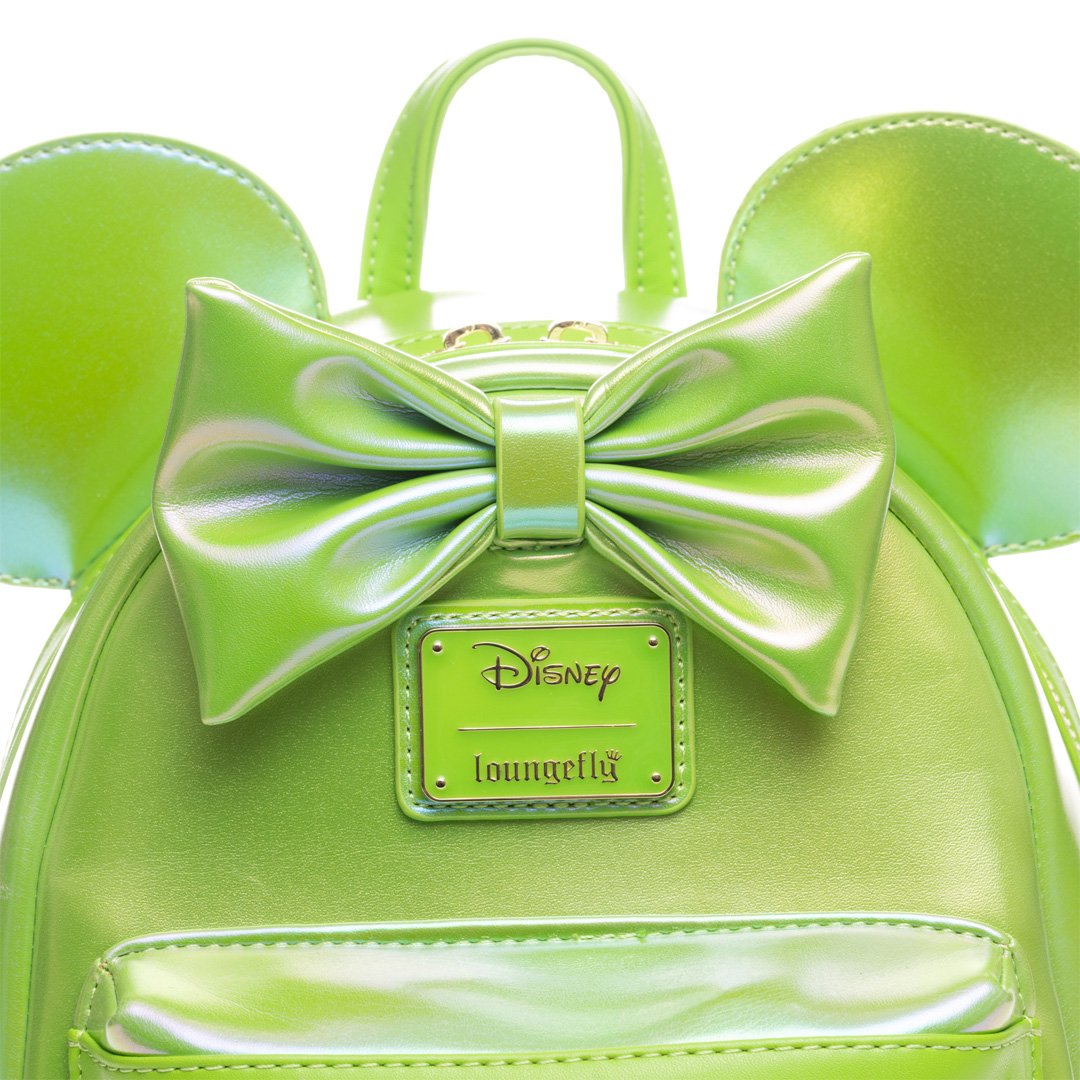 Loungefly Disney The Minnie Mouse Classic Series Mini Backpack: Emerald Iridescent