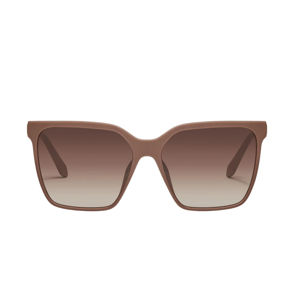 Quay Australia Women's Level Up Remixed Square Sunglasses - Brown - Front