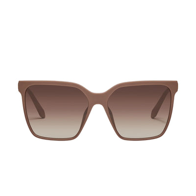 Quay Australia Women's Level Up Remixed Square Sunglasses - Brown - Front