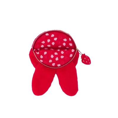 Monchhichi Chimutan Strawberry 4.5" Plush Coin Purse
