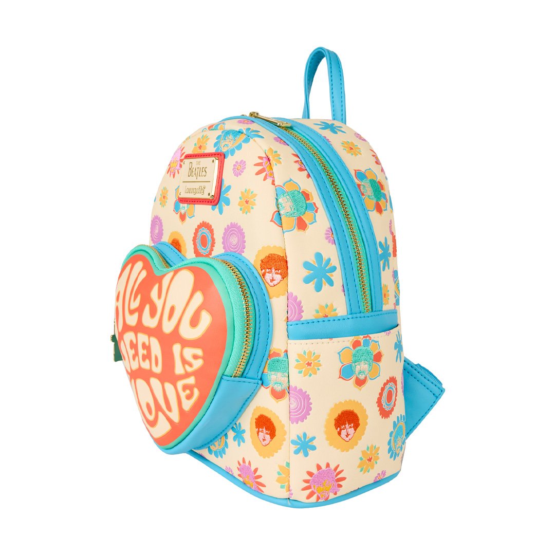 Loungefly The Beatles All You Need Is Love Mini Backpack