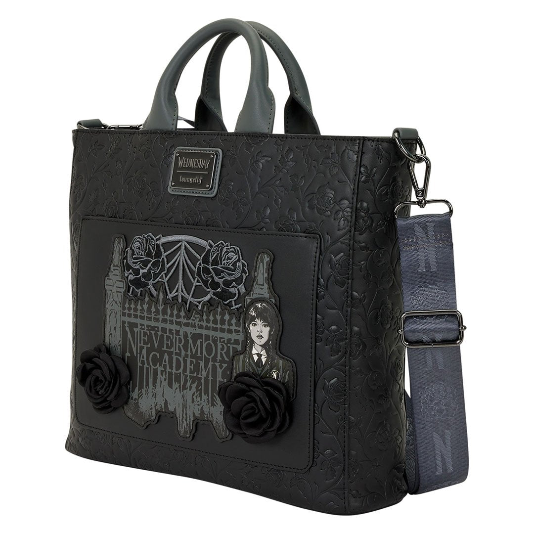 Loungefly MGM Wednesday Convertible Tote Bag
