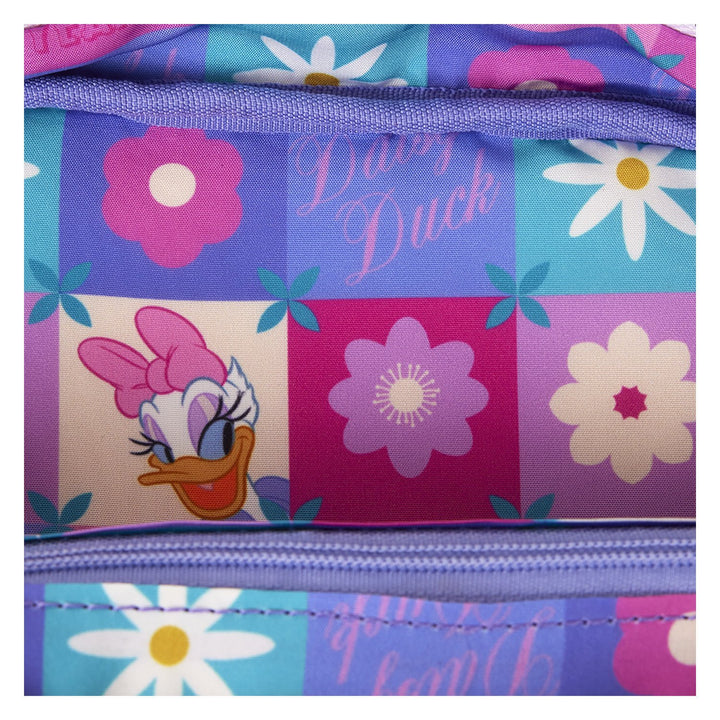 Loungefly Disney Daisy Duck 85th Anniversary Nylon Mini Tote Crossbody Bag