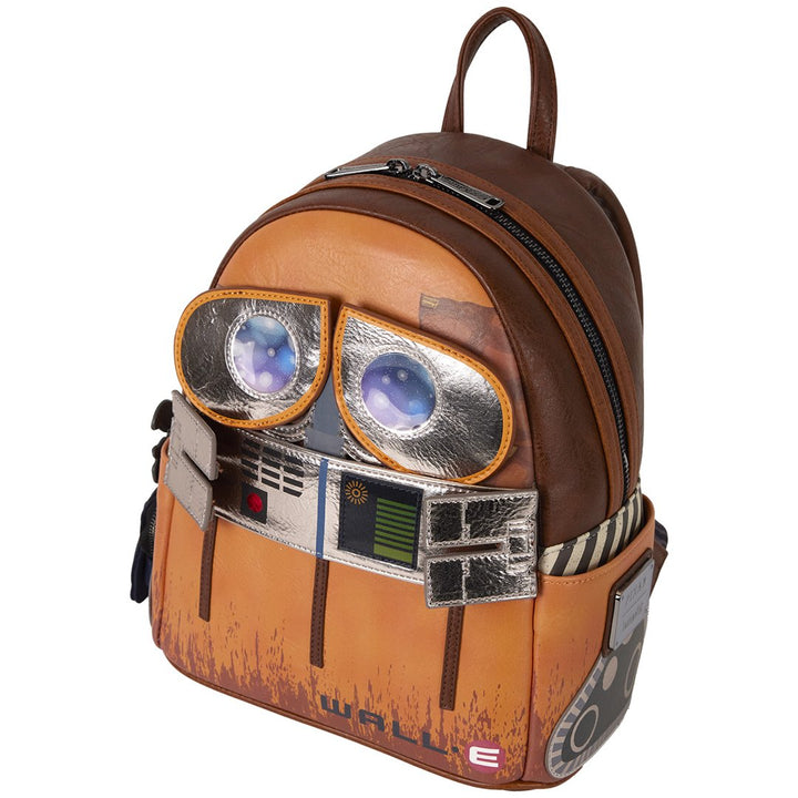 Loungefly Pixar WALL-E Cosplay Lentincular Mini Backpack with Coin Bag