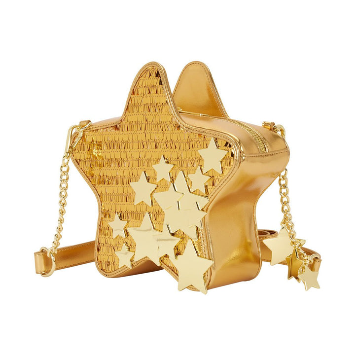 Loungefly Gold Star Sequin Figural Crossbody Bag