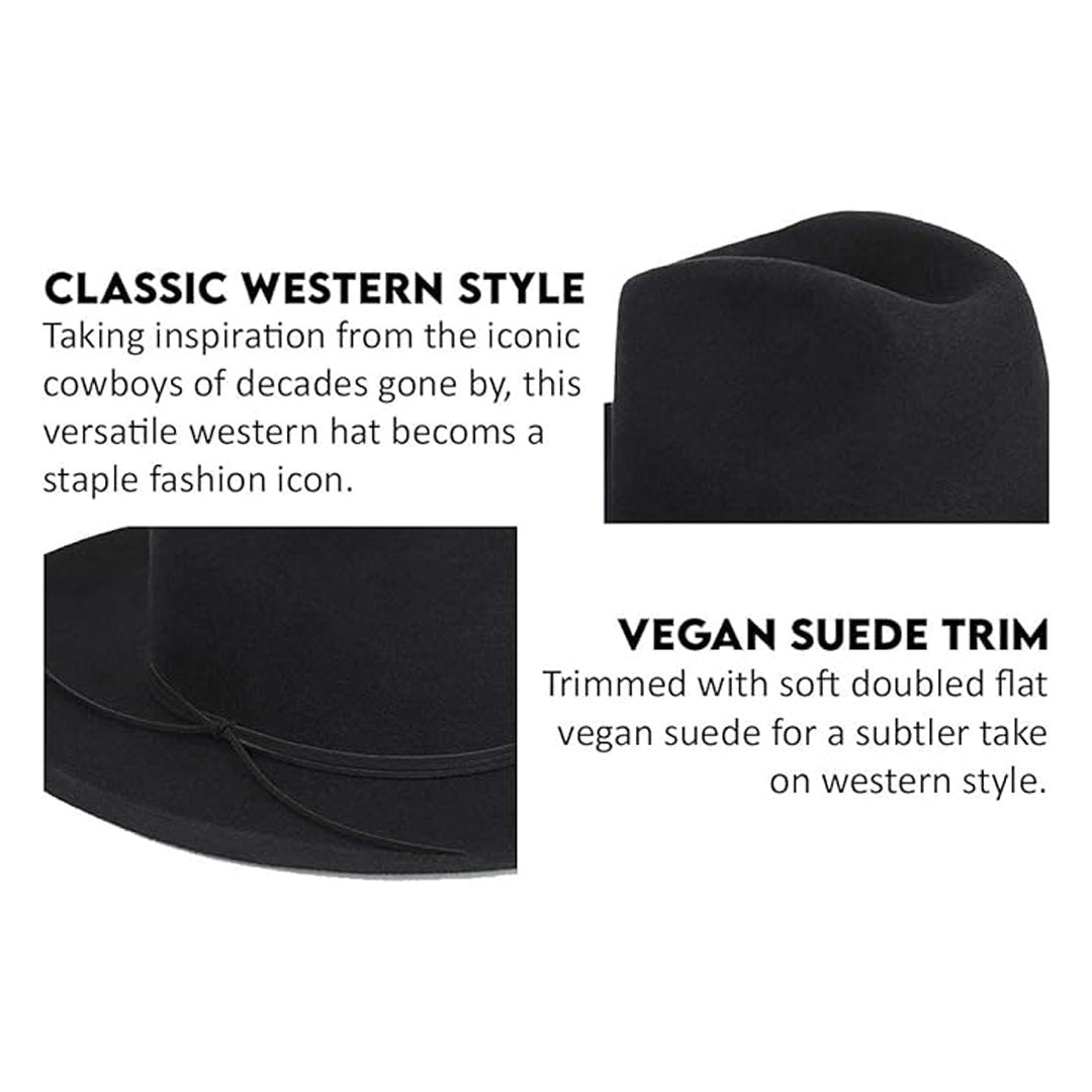 Lack of Color Unisex The Goldfinger Classic Wool Cowboy-Style Western Hat